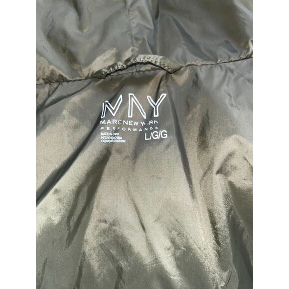 Marc New York Performance black/olive puffer jacket, cropped w/hood-L - Picture 6 of 6